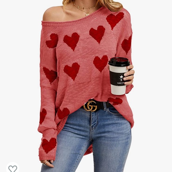 Sweaters - Heart sweater small